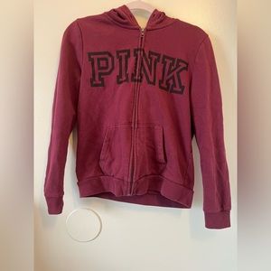 (SOLD)VS PINK zip up Hoodie